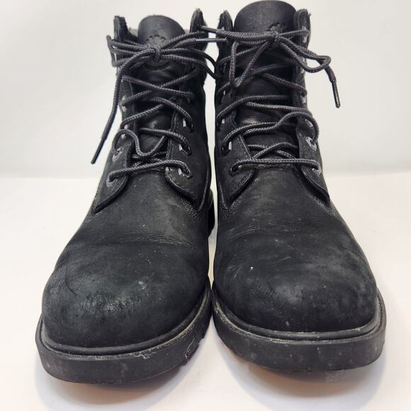 Timberland Women Linden Woods 6 Inch Ankle Boot Size 8 Black Leather Waterproof - Picture 3 of 9